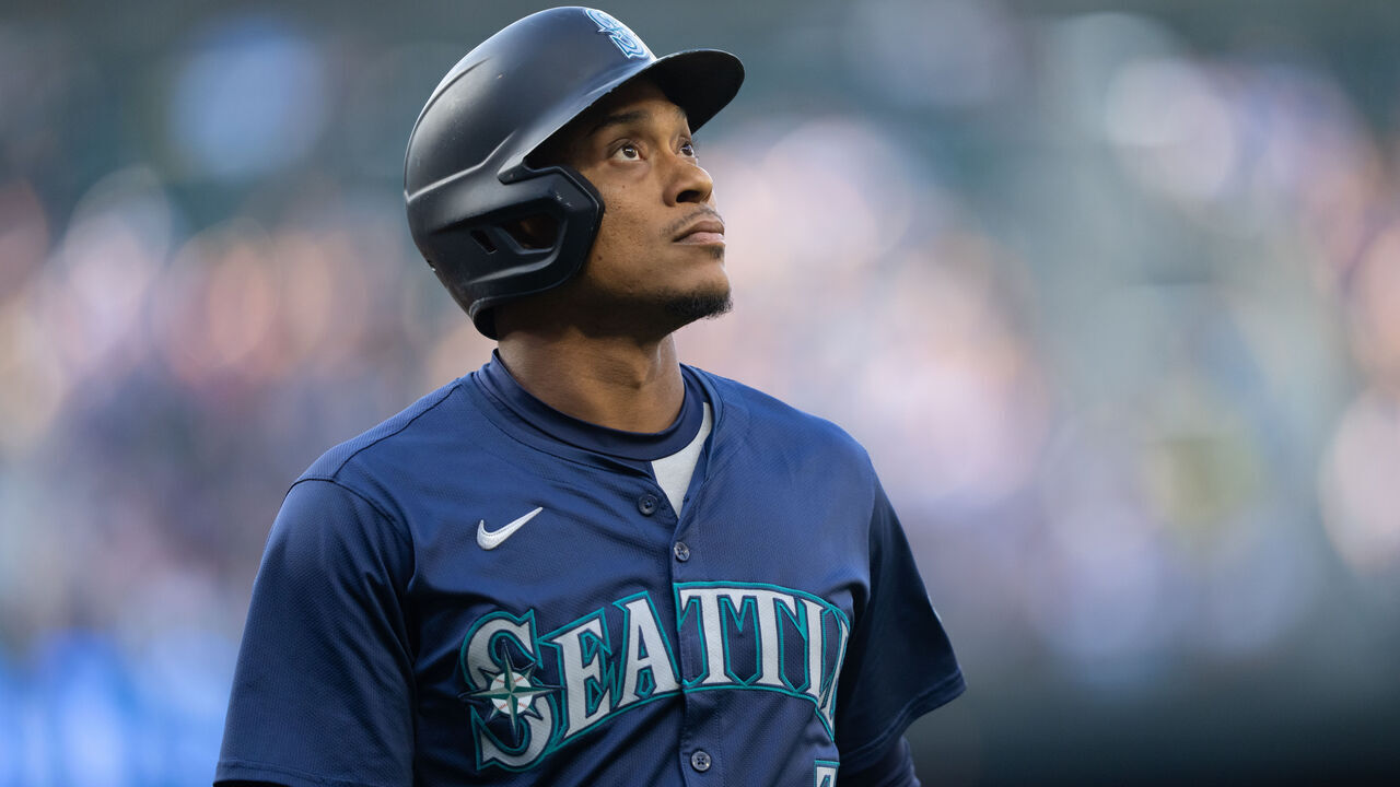 SEATTLE, WA - AUGUST 06: Jorge Polanco #7 of the Seattle Mariners is pictured during a game against the Detroit Tigers at T-Mobile Park on August 6, 2024 in Seattle, Washington. The Tigers won 4-2.