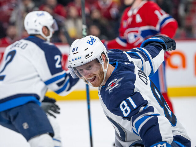 Connor scores a pair to lead Jets over Canadiens for 4th st…