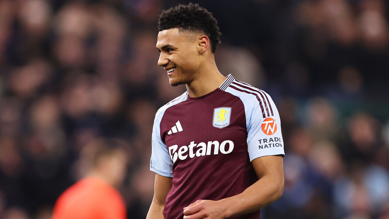 BIRMINGHAM, ENGLAND - JANUARY 29: Ollie Watkins of Aston Villa reacts during the UEFA Champions League 2024/25 League Phase MD8 match between Aston Villa FC and Celtic FC at Villa Park on January 29, 2025 in Birmingham, England.
