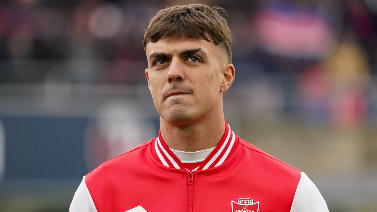 Daniel Maldini participates in the match between Bologna FC 1909 and AC Monza, Serie A, at Renato Dall'Ara Stadium in Bologna, Italy, on January 19, 2025.