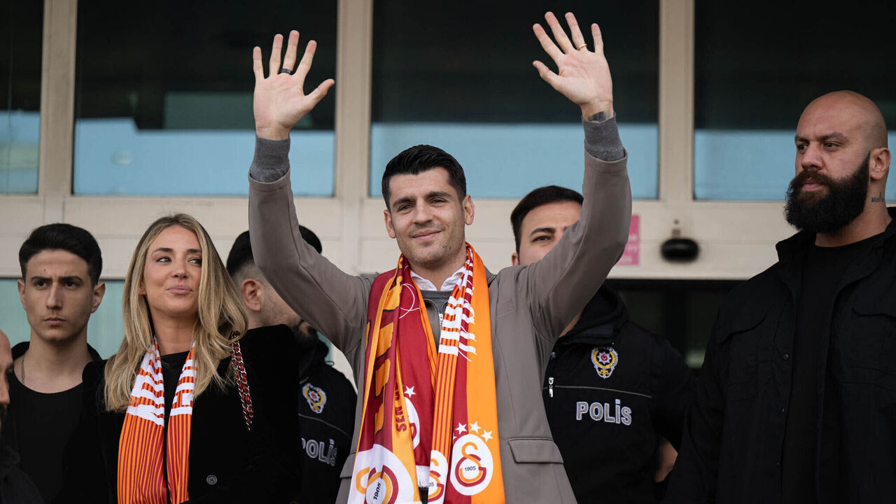 ISTANBUL, TURKIYE - FEBRUARY 02: Galatasaray's new signing Alvaro Morata arrives in Istanbul, Turkiye on February 02, 2025.