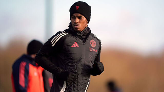 Manchester United's Marcus Rashford during a training session at the Trafford Training Centre, Carrington, Manchester. Picture date: Wednesday January 29, 2025.