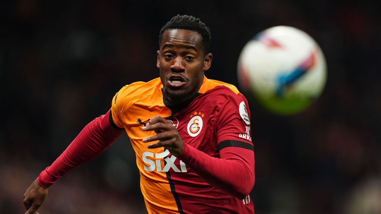 ISTANBUL, TURKIYE - JANUARY 04: Michy Batshuayi of Galatasaray in action during the Turkish Super Lig week 18 football match between Galatasaray and Goztepe RAMS Park Stadium in Istanbul, Turkiye on January 04, 2025.