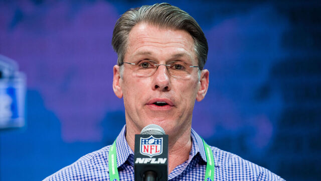 INDIANAPOLIS, IN - FEBRUARY 25: Minnesota Vikings general manager Rick Spielman answers questions from the media during the NFL Scouting Combine on February 25, 2020 at the Indiana Convention Center in Indianapolis, IN.