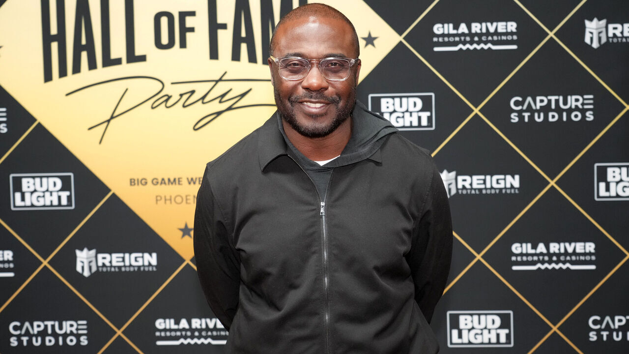 CHANDLER, ARIZONA - FEBRUARY 11: Hall of Fame Member Marshall Faulk attends Cardi B and Offset Headline Hall of Fame Party 2023 at Gila River Resorts & Casinos - Wild Horse Pass on February 11, 2023 in Chandler, Arizona.