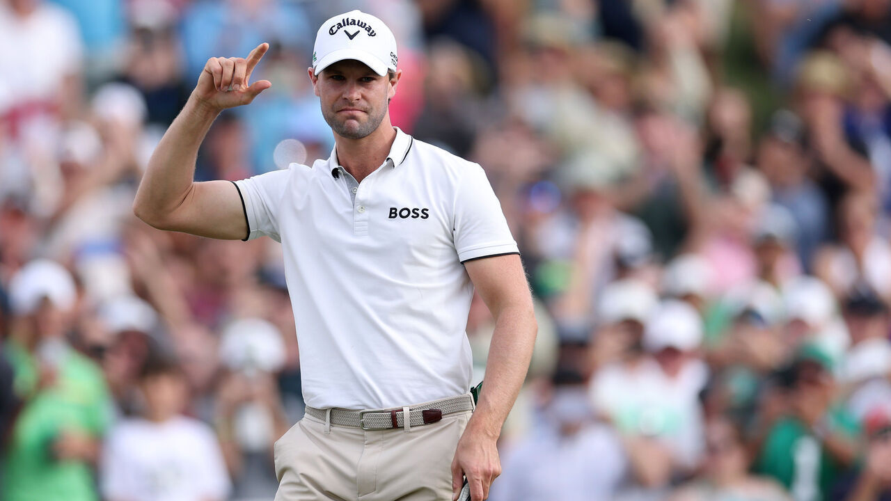SCOTTSDALE, ARIZONA - FEBRUARY 09: Thomas Detry of Belgium celebrates after winning the WM Phoenix Open 2025 at TPC Scottsdale on February 09, 2025 in Scottsdale, Arizona.
