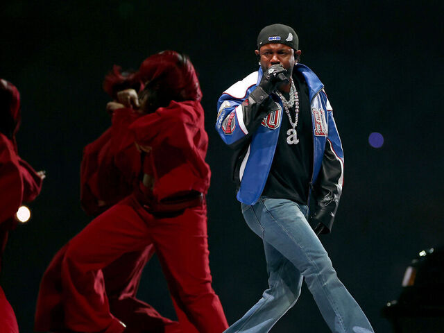 NEW ORLEANS, LOUISIANA - FEBRUARY 09: Kendrick Lamar performs onstage during Apple Music Super Bowl LIX Halftime Show at Caesars Superdome on February 09, 2025 in New Orleans, Louisiana.
