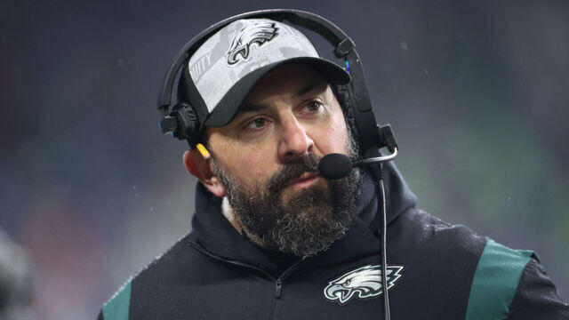 SEATTLE, WASHINGTON - DECEMBER 18: Philadelphia Eagles coach Matt Patricia looks on before a game against the Seattle Seahawks at Lumen Field on December 18, 2023 in Seattle, Washington.