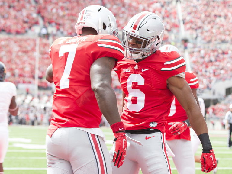 VIDEO Ohio State's Evan Spencer scores on onehanded catch