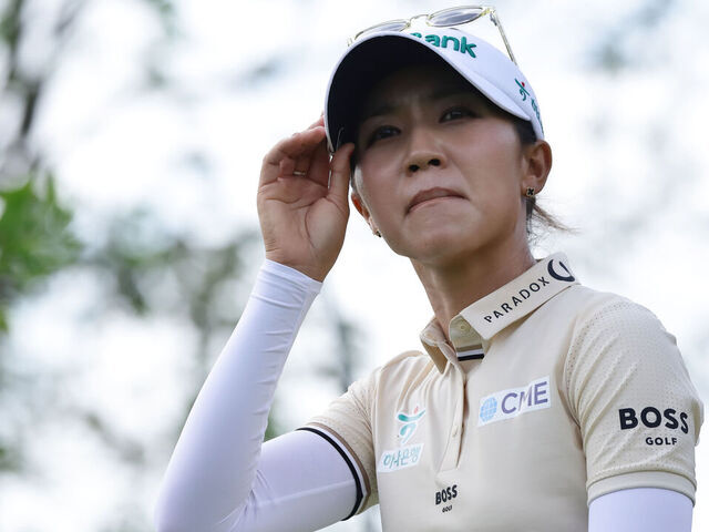 Lydia Ko of New Zealand competes during round one of the HSBC Women's World Championship 2025 at Sentosa Golf Club in Singapore, on February 27, 2025.