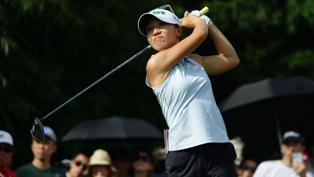 Lydia Ko of New Zealand competes during round three of the HSBC Women's World Championship 2025 at Sentosa Golf Club in Singapore, on March 1, 2025.