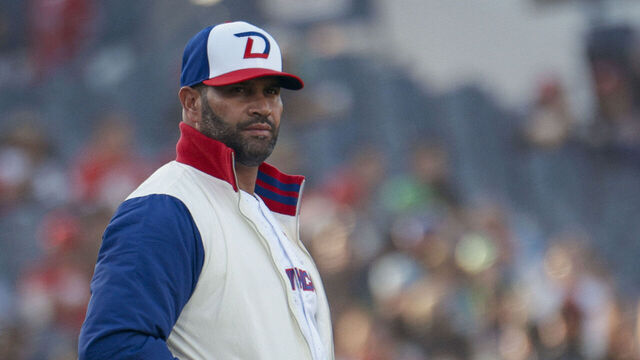 Albert Pujols during the game between Puerto Rico and Dominican Republic as part of the Serie Del Caribe 2025 at Estadio El Nido De Los Aguila on February 4, 2025 in Mexicali, Mexico.