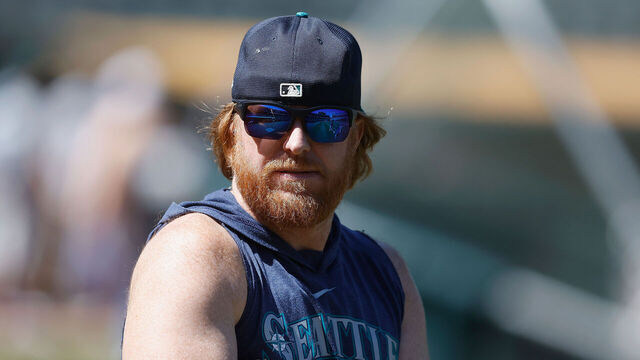 OAKLAND, CALIFORNIA - SEPTEMBER 02: Justin Turner #2 of the Seattle Mariners looks on before the game against the Oakland Athletics at Oakland Coliseum on September 02, 2024 in Oakland, California.