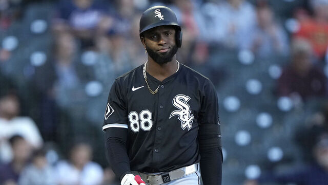 SAN FRANCISCO, CALIFORNIA - AUGUST 20: Luis Robert Jr. #88 of the Chicago White Sox walks back to the dugout after striking out against the San Francisco Giants in the top of the first inning at Oracle Park on August 20, 2024 in San Francisco, California.