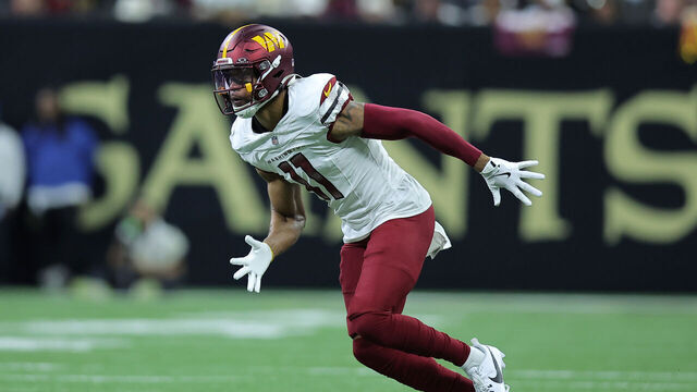 NEW ORLEANS, LOUISIANA - DECEMBER 15: Jeremy Chinn #11 of the Washington Commanders in action against the New Orleans Saints during a game at Caesars Superdome on December 15, 2024 in New Orleans, Louisiana.