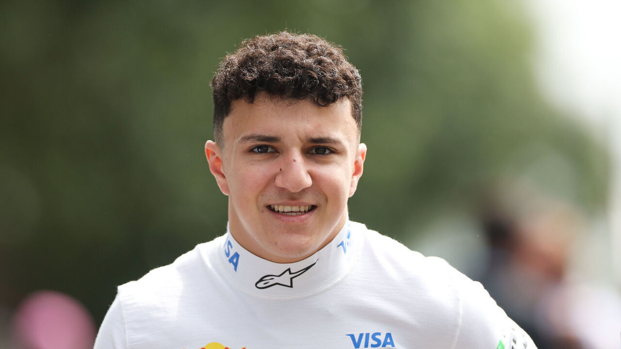 Isack Hadjar of France and the Visa Cash App RB Formula One Team walks in the paddock during previews ahead of the F1 Grand Prix of Australia at Albert Park Circuit in Melbourne, Australia, on March 13, 2025.
