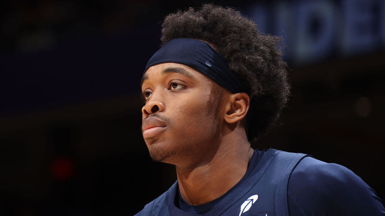 WASHINGTON, DC - MARCH 5: Bilal Coulibaly #0 of the Washington Wizards looks on during the game against the Utah Jazz on March 5, 2025 at Capital One Arena in Washington, DC. Mandatory Copyright Notice: Copyright 2025 NBAE