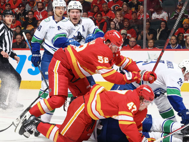 Flames' Zary suspended 2 games for elbowing Canucks' Elias | theScore