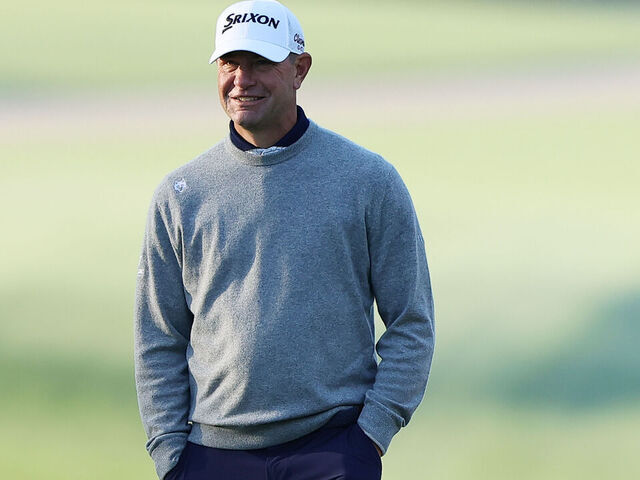 PONTE VEDRA BEACH, FLORIDA - MARCH 13: Lucas Glover of the United States walks the first fairway during the first round of THE PLAYERS Championship on the Stadium Course at TPC Sawgrass on March 13, 2025 in Ponte Vedra Beach, Florida.