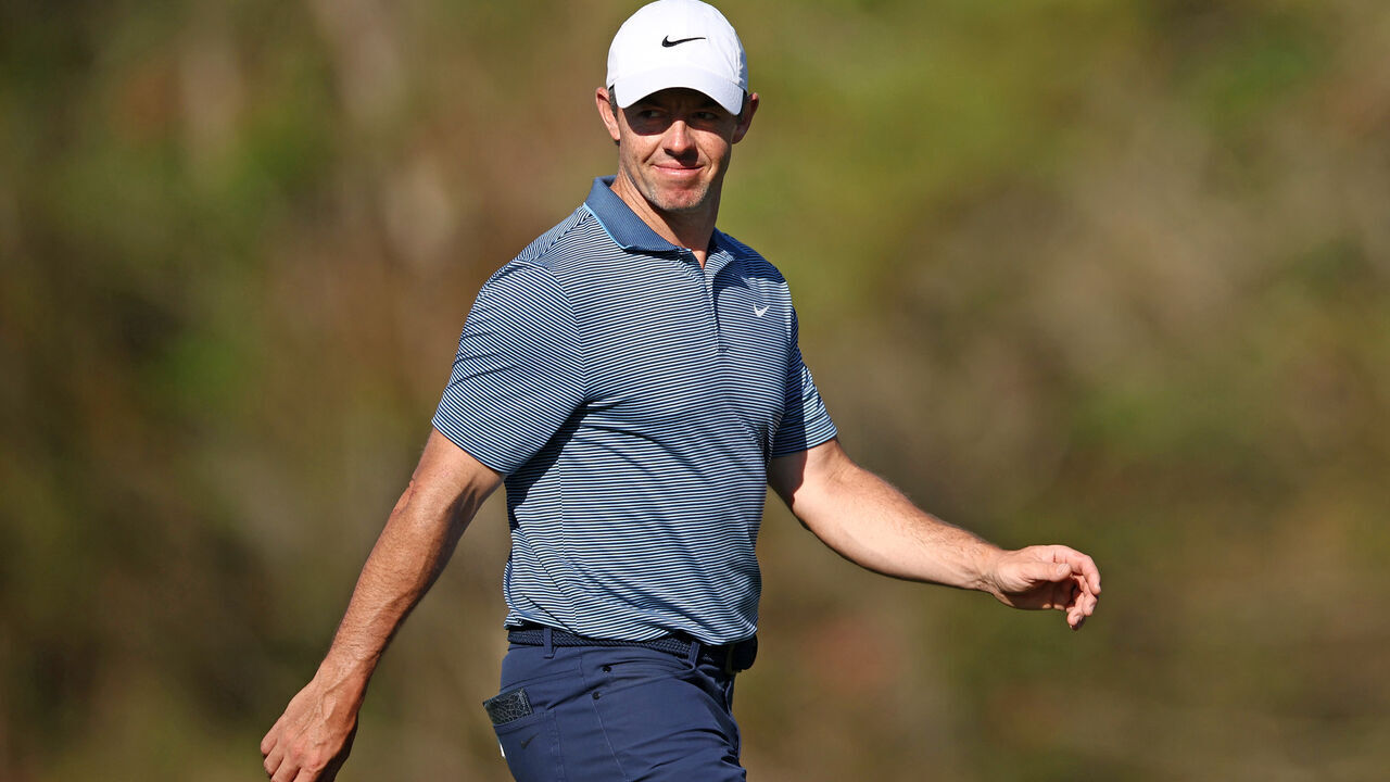 PONTE VEDRA BEACH, FLORIDA - MARCH 13: Rory McIlroy of Northern Ireland walks the 14th fairway during the first round of THE PLAYERS Championship on the Stadium Course at TPC Sawgrass on March 13, 2025 in Ponte Vedra Beach, Florida.