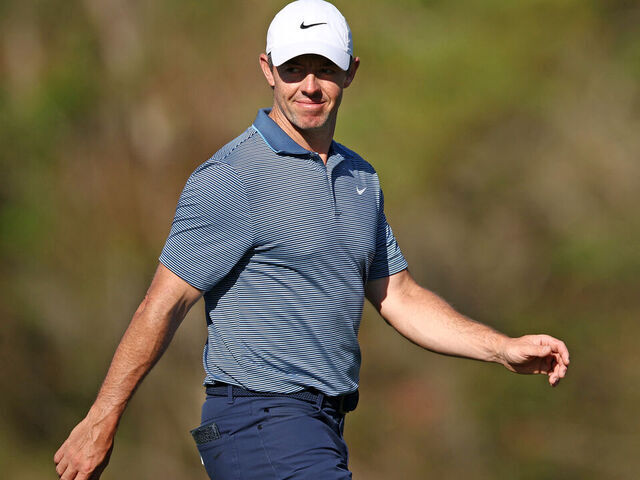 PONTE VEDRA BEACH, FLORIDA - MARCH 13: Rory McIlroy of Northern Ireland walks the 14th fairway during the first round of THE PLAYERS Championship on the Stadium Course at TPC Sawgrass on March 13, 2025 in Ponte Vedra Beach, Florida.