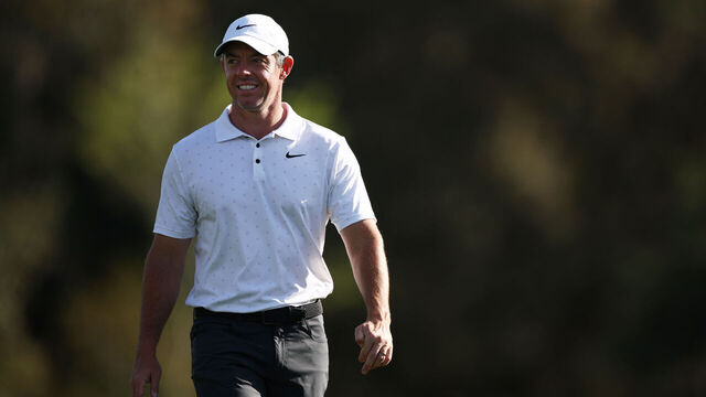 PONTE VEDRA BEACH, FLORIDA - MARCH 14: Rory McIlroy of Northern Ireland walks the 14th fairway during the second round of THE PLAYERS Championship on the Stadium Course at TPC Sawgrass on March 14, 2025 in Ponte Vedra Beach, Florida.