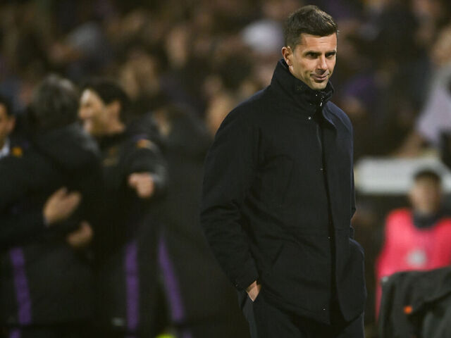 FLORENCE, ITALY - MARCH 16: Thiago Motta of Juventus during the Serie A match between Fiorentina and Juventus at Stadio Artemio Franchi on March 16, 2025 in Florence, Italy.