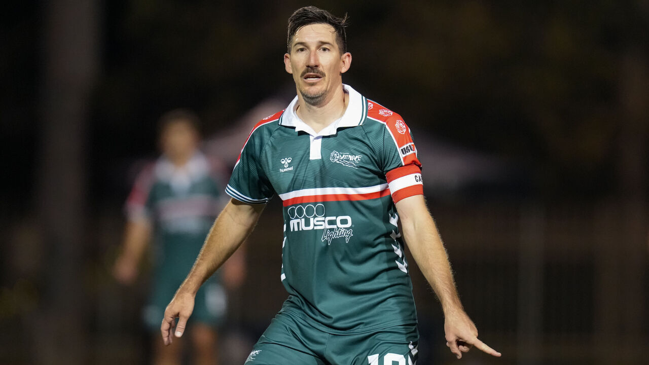 SAN JUAN CAPISTRANO, CALIFORNIA - MARCH 20: Sacha Kljestan #16 of Des Moines Menace during the second half of the US Open Cup first round match against Capo FC at Jserra Catholic High School on March 20, 2024 in San Juan Capistrano, California.