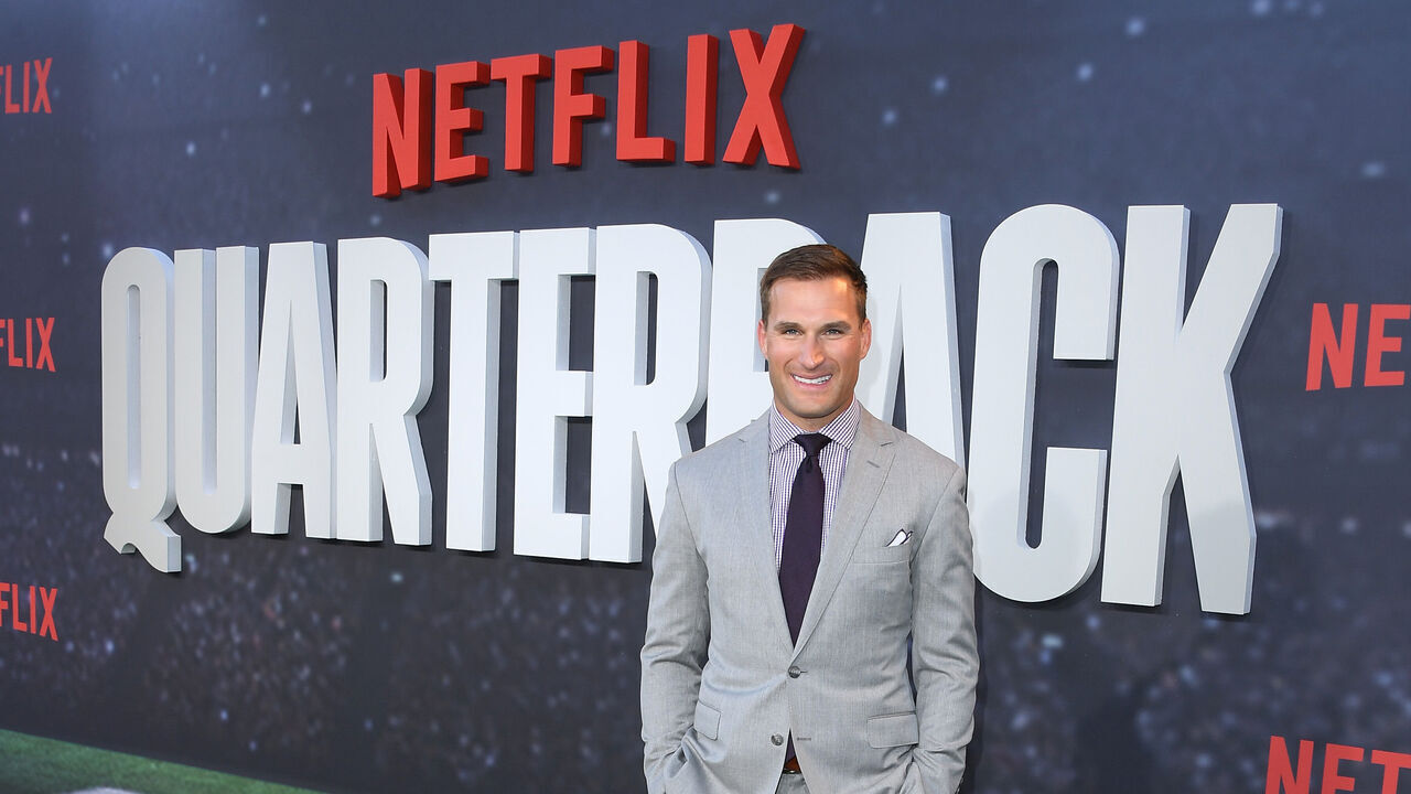 HOLLYWOOD, CALIFORNIA - JULY 11: Kirk Cousins arrives at the Los Angeles Premiere Of Netflix's "Quarterback" at TUDUM Theater on July 11, 2023 in Hollywood, California.