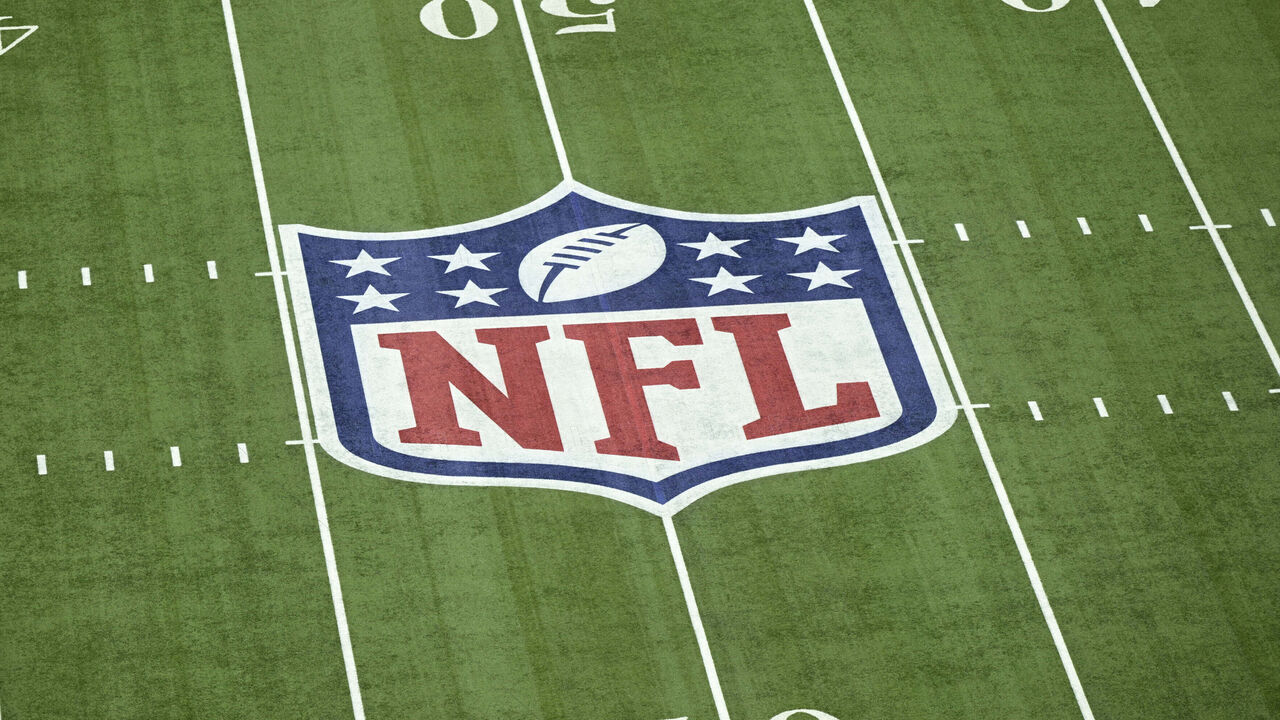 Football: Super Bowl LIX: A view of the NFL Logo displayed on the field during the Philadelphia Eagles vs Kansas City Chiefs game at Caesar's Superdome. New Orleans, LA 2/9/2025 CREDIT: Kohjiro Kinno (Set Number: X164677 TK1)