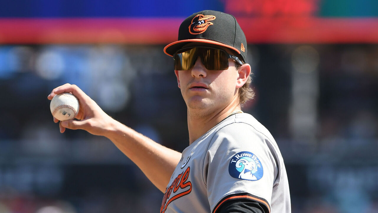 DETROIT, MI - SEPTEMBER 15: Coby Mayo #16 of the Baltimore Orioles looks on during the game against the Detroit Tigers at Comerica Park on September 15, 2024 in Detroit, Michigan. The Tigers defeated the Orioles 4-2.