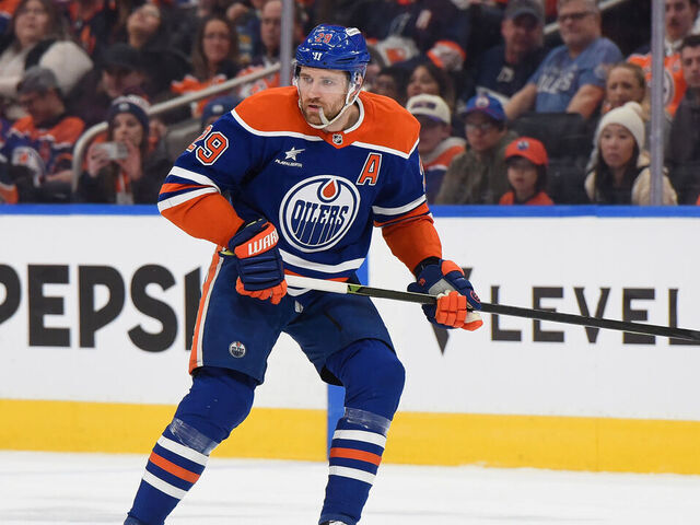 EDMONTON, CANADA - MARCH 18: Leon Draisaitl #29 of the Edmonton Oilers in action during the game against the Utah Hockey Club at Rogers Place on March 18, 2025, in Edmonton, Alberta, Canada.