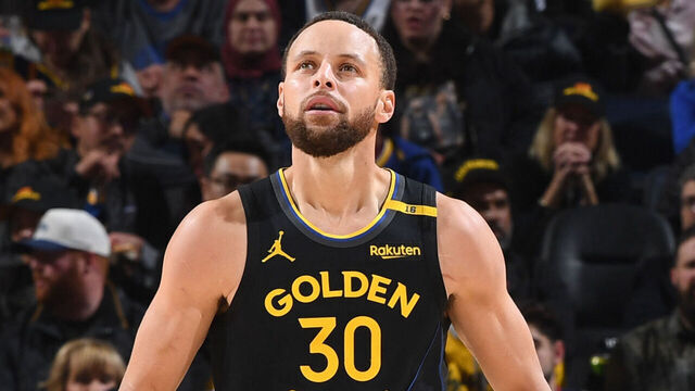 SAN FRANCISCO, CA - MARCH 20: Stephen Curry #30 of the Golden State Warriors looks on during the game against the Toronto Raptors on March 20, 2025 at Chase Center in San Francisco, California. NOTE TO USER: User expressly acknowledges and agrees that, by downloading and or using this photograph, user is consenting to the terms and conditions of Getty Images License Agreement. Mandatory Copyright Notice: Copyright 2025 NBAE