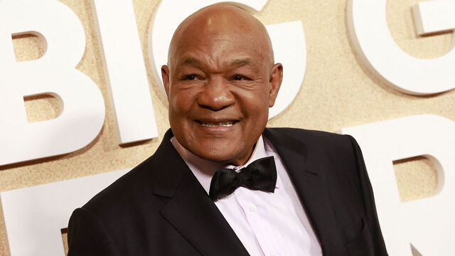 Retired pro-boxer George Foreman arrives for the world premiere of "Big George Foreman: The Miraculous Story of the Once and Future Heavyweight Champion of the World," at Regal LA Live in Los Angeles, California, on April 26, 2023.