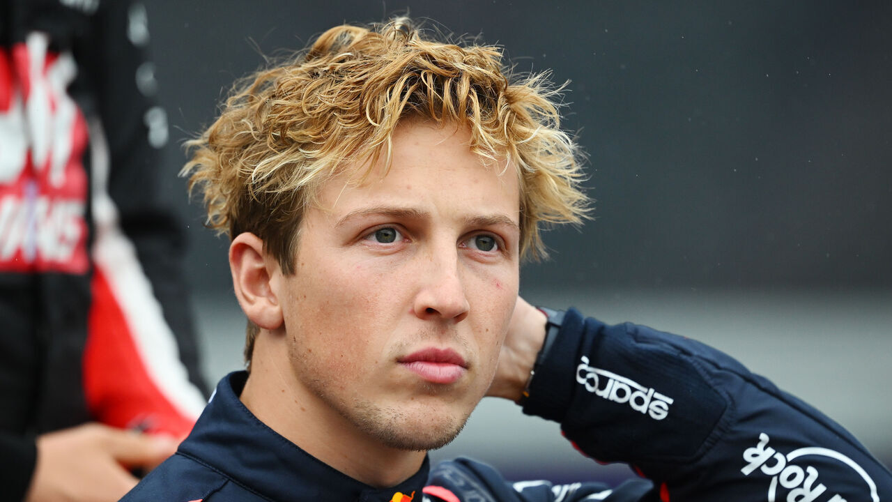 MELBOURNE, AUSTRALIA - MARCH 16: Liam Lawson of New Zealand and Oracle Red Bull Racing looks on prior to the F1 Grand Prix of Australia at Albert Park Grand Prix Circuit on March 16, 2025 in Melbourne, Australia.