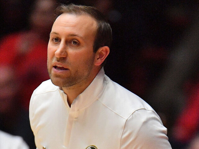 ALBUQUERQUE, NEW MEXICO - FEBRUARY 05: Assistant coach Ali Farokhmanesh of the Colorado State Rams gives instructions to his team during the second half of a game against the New Mexico Lobos at The Pit on February 05, 2025 in Albuquerque, New Mexico. The Lobos defeated the Rams 87-65.