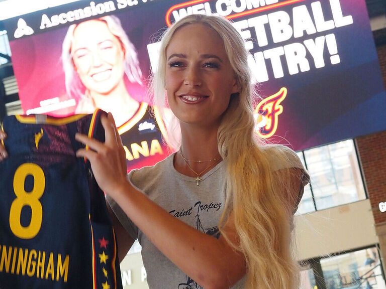 Fever's Cunningham excited to go from 'GOAT' Taurasi to 'Baby GOAT' Clark