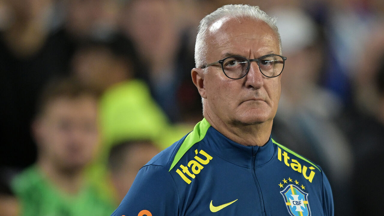 BUENOS AIRES, ARGENTINA - MARCH 25: Dorival Junior, Head Coach of Brazil looks on during the South of American FIFA World Cup 2026 Qualifier between Argentina and Brazil at Estadio Más Monumental Antonio Vespucio Liberti on March 25, 2025 in Buenos Aires, Argentina.