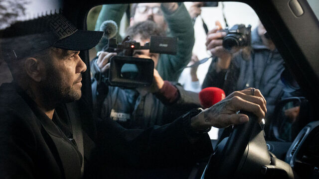 ESPLUGUES DE LLOBREGAT, BARCELON, SPAIN - MARCH 28: Former soccer player Dani Alves drives his car, on 28 March, 2025 in Esplugues de Llobregat, Barcelona, Catalonia, Spain. The Appeals Section of the Superior Court of Justice of Catalonia has unanimously overturned the sentence that sentenced former FC Barcelona player Dani Alves to 4 years and 6 months in prison for the sexual assault of a young woman at the Sutton nightclub in December 2022. The Court of Appeal of the Superior Court of Justice of Catalonia has unanimously overturned the sentence that sentenced former FC Barcelona player Dani Alves to 4 years and 6 months in prison for the sexual assault of a young woman at the Sutton nightclub in December 2022.