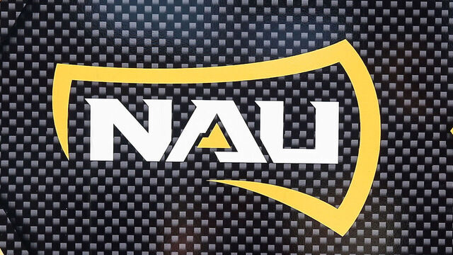TEMPE, AZ - SEPTEMBER 01: Northern Arizona Lumberjacks logo before the college football game between the Northern Arizona Lumberjacks and the Arizona State Sun Devils on September 1, 2022 at Sun Devil Stadium in Tempe, Arizona.