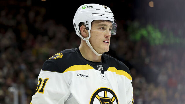 ST PAUL, MINNESOTA - MARCH 02: Nikita Zadorov #91 of the Boston Bruins skates on the ice in the second period of a game against the Minnesota Wild at Xcel Energy Center on March 02, 2025 in St Paul, Minnesota.
