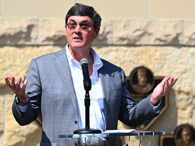 PITTSBURGH, PENNSYLVANIA - AUGUST 24: Pittsburgh Pirates owner Bob Nutting speaks during the 2024 Pirates Hall of Fame Induction Ceremony before the game between the Pittsburgh Pirates and the Cincinnati Reds at PNC Park on August 24, 2024 in Pittsburgh, Pennsylvania.