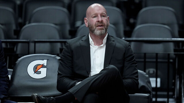 PORTLAND, OREGON - DECEMBER 19: General manager Joe Cronin of the Portland Trail Blazers looks on before the game against the Denver Nuggets at Moda Center on December 19, 2024 in Portland, Oregon.