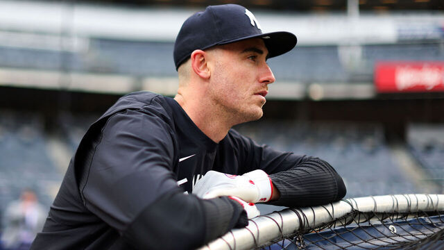 NEW YORK, NY - APRIL 02: Cody Bellinger #35 of the New York Yankees looks on during batting practice before the game against the Arizona Diamondbacks at Yankee Stadium on April 2, 2025 in New York, New York.