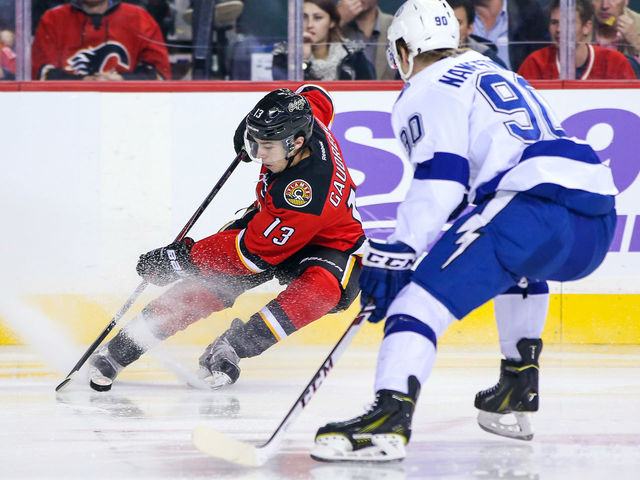 GIF: Flames' Gaudreau slices through Lightning defense, sets up spectacular goal