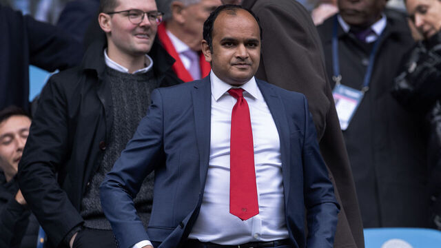MANCHESTER, ENGLAND - MARCH 31: Arsenal Chief Executive Vinai Venkatesham before the Premier League match between Manchester City and Arsenal FC at Etihad Stadium on March 31, 2024 in Manchester, England.