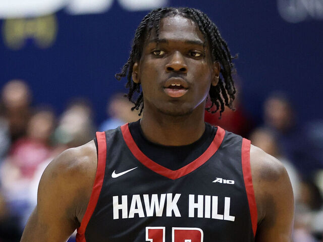 PHILADELPHIA, PENNSYLVANIA - MARCH 8: Rasheer Fleming #13 of the Saint Joseph's Hawks stands on the court against the La Salle Explorers at John Glaser Arena on March 8, 2025 in Philadelphia, Pennsylvania.