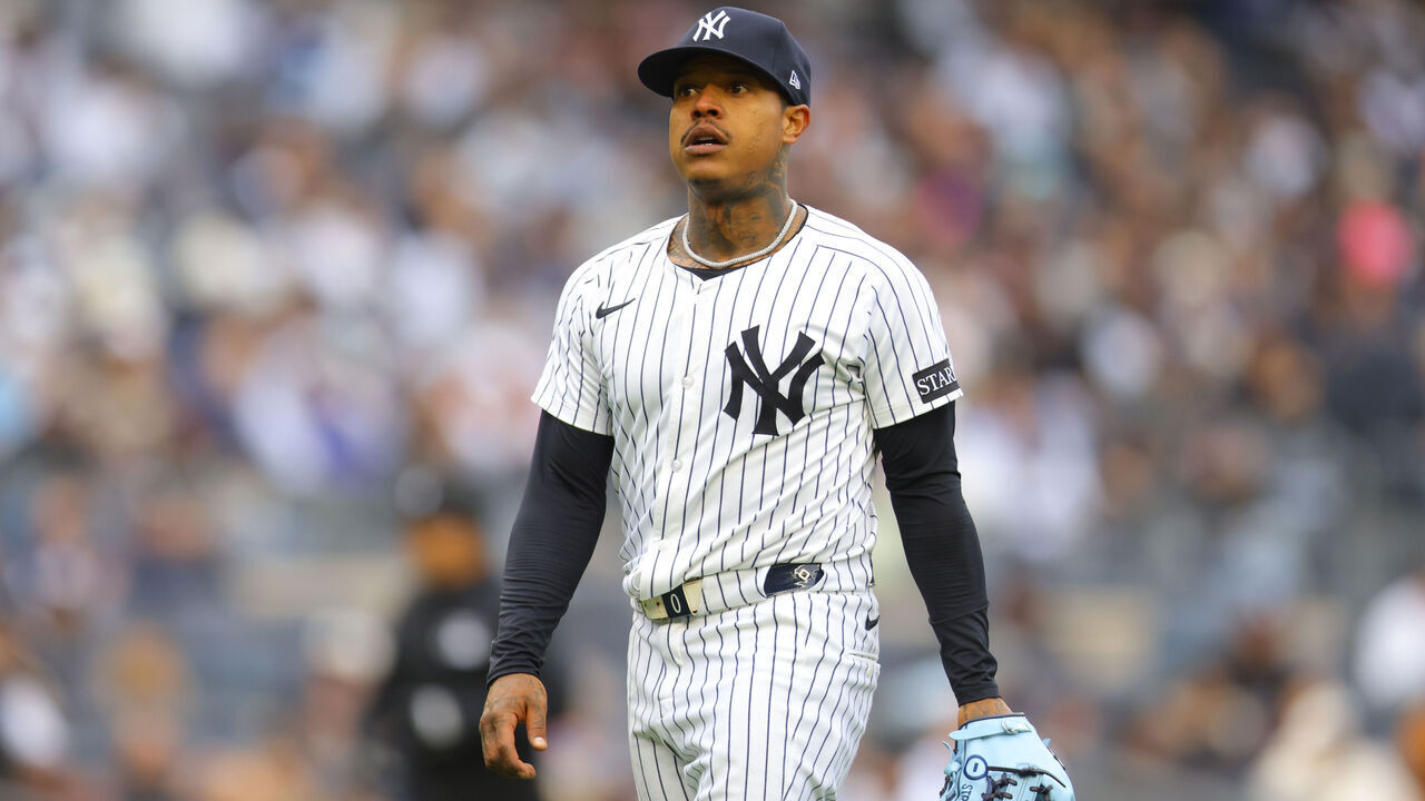 NEW YORK, NEW YORK - MARCH 30: Marcus Stroman #0 of the New York Yankees in action against the Milwaukee Brewers at Yankee Stadium on March 30, 2025 in New York City. New York Yankees defeated the Milwaukee Brewers 12-3.