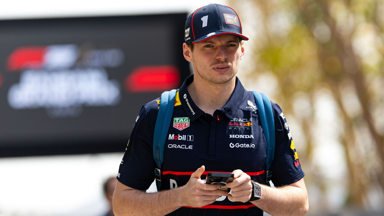 BAHRAIN, BAHRAIN - APRIL 13: Max Verstappen of Netherlands and Oracle Red Bull Racing walks in the paddock during the F1 Grand Prix of Bahrain at Bahrain International Circuit on April 13, 2025 in Bahrain, Bahrain.