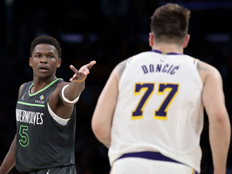 T-Wolves rout Lakers in series opener, overcoming Luka's 37 points